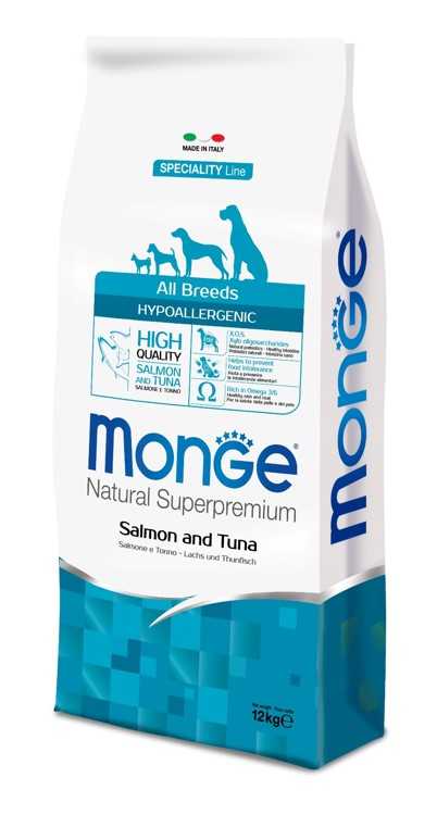 Monge (Монж) Dog Speciality Hypoallergenic Salmon&Tuna - Корм для собак гипоаллергенный с Лососем и Тунцом
