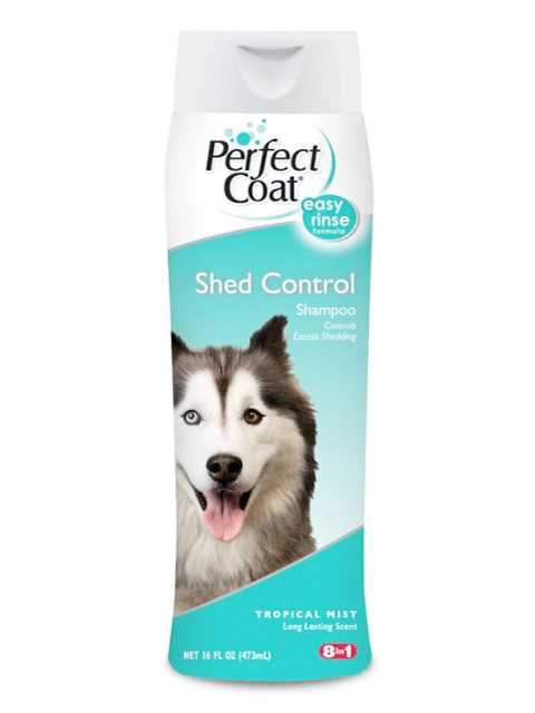 8in1 (8в1) Perfect Coat Shed Control Shampoo - Шампунь для укрепления шерсти у Собак