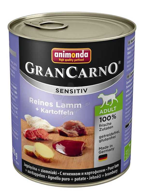 Animonda (Анимонда) Gran Carno Sensitiv - Корм для собак c Ягненком и Картофелем (Банка)