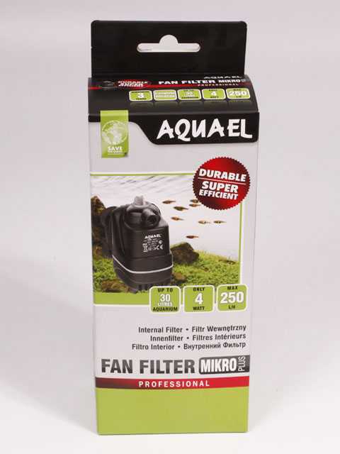 AquaEl (АкваЭль) FanFilter micro plus - фильтр (3-30л) 250л/ч 4Вт