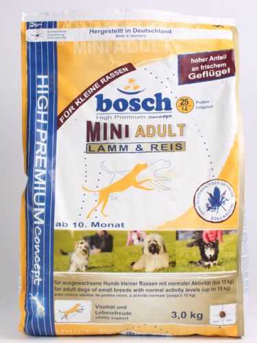 Bosch (Бош) Mini Adult - Корм для маленьких собак с Ягненком и Рисом