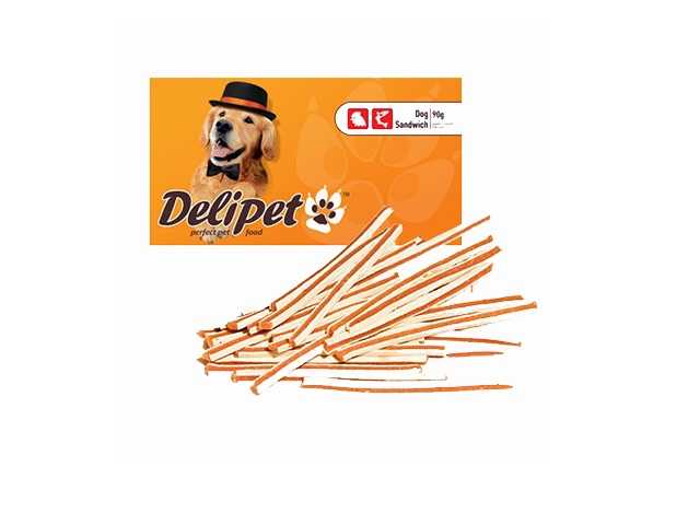 DeliPet (ДелиПет) - Лакомство Сэндвич с Курицей и Минтаем для собак