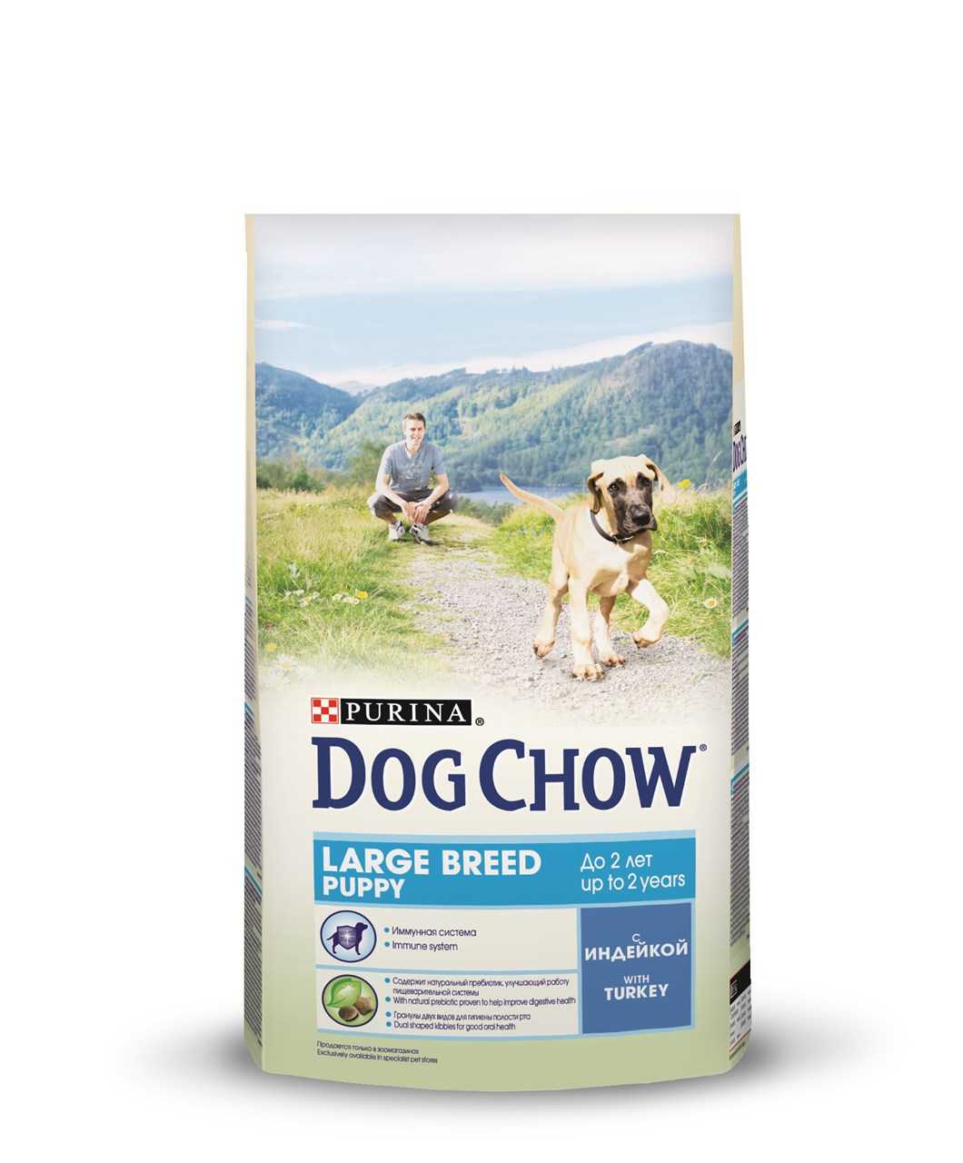 DogChow (Дог Чау) - Сухой корм для щенков Крупных пород с Индейкой