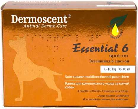 Essential (Эссеншиал) 6 SPOT-ON - Капли для собак до 10 кг S (пипетки)