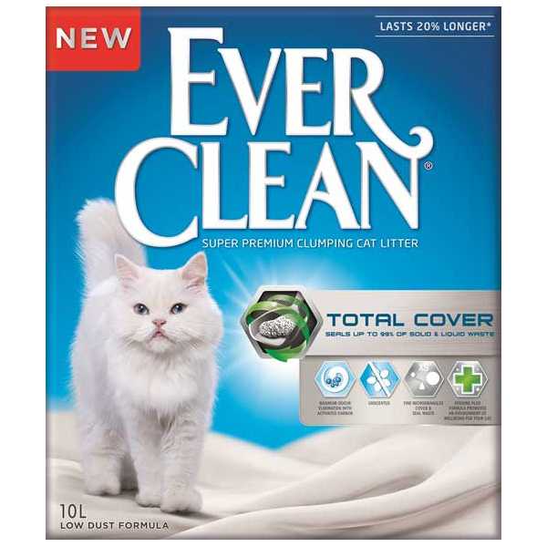 Ever Clean (Эвер Клин) Total Cover - Наполнитель комкующийся с микрогранулами двойного действия