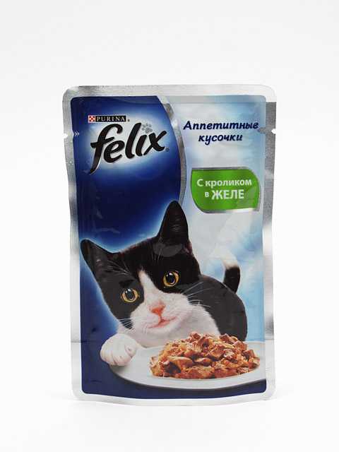 Felix (Феликс) Аппетитные кусочки - Корм с кроликом в желе (Пауч)