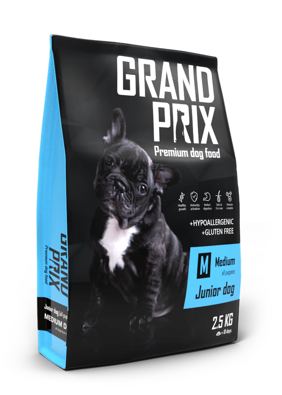 Grand Prix (Гранд Прикс) Dog Medium Breed Junior - Сухой корм для щенков средних пород с Курицей