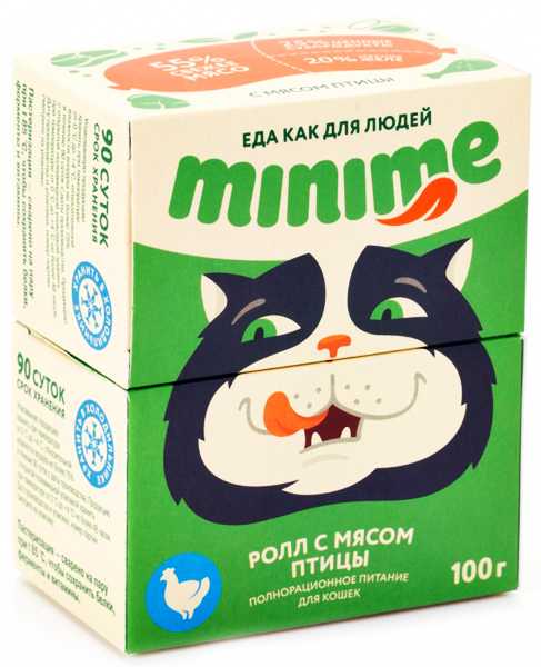MiniMe (МиниМи) - Корм для кошек Ролл с мясом Птицы
