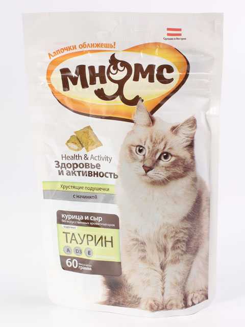Мнямс - Хрустящие подушечки для кошек 