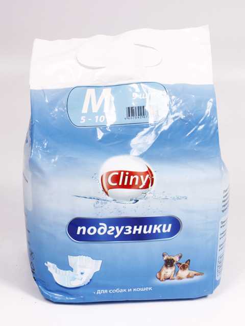 Cliny (Клини) - Подгузники для собак и кошек Cliny-M (5-10 кг)
