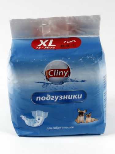 Cliny (Клини) - Подгузники для собак и кошек Cliny-XL (15-30 кг)