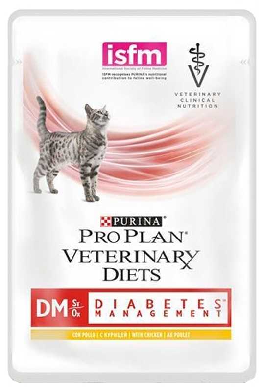 Purina (Пурина) Veterinary Diets DM Diabetes Management - Корм для кошек с Курицей при диабете (Пауч)