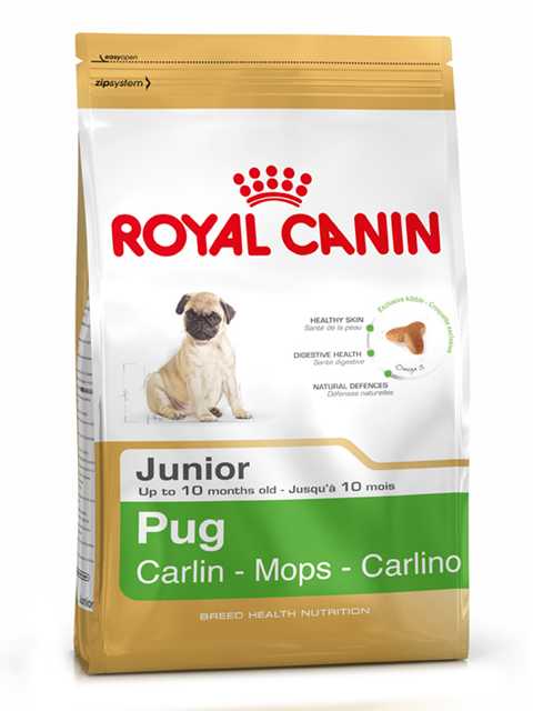 Royal Canin (Роял Канин) Pug Junior - Корм для щенков породы Мопс до 10 месяцев