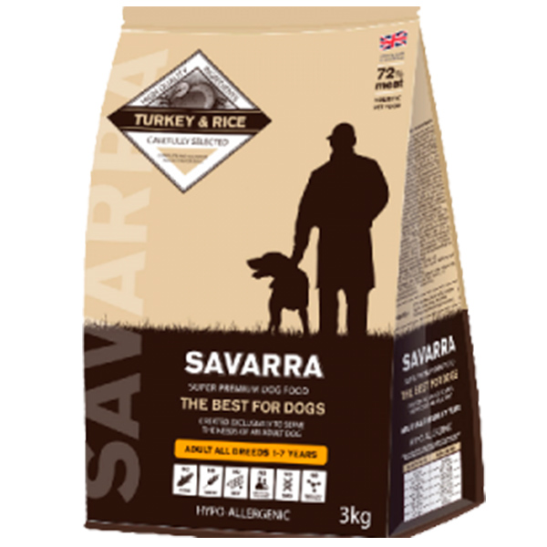 Savarra Adult Dog Turkey - Сухой корм для собак с Индейкой и Рисом