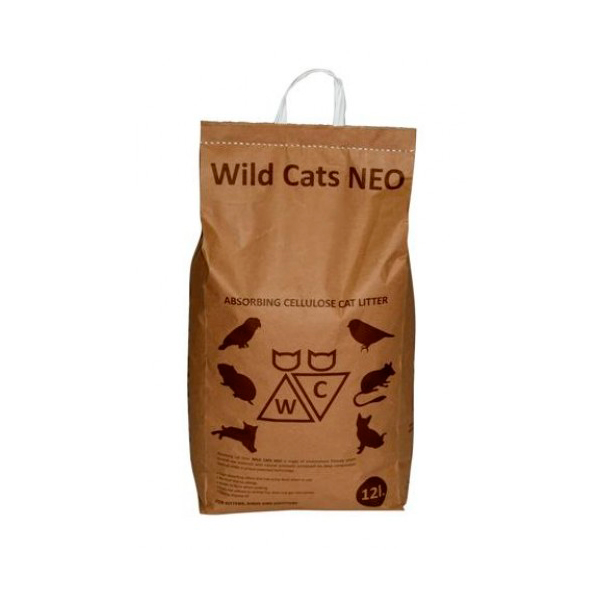 Wild Cats Neo - Впитывающий бумажный наполнитель для котят и грызунов
