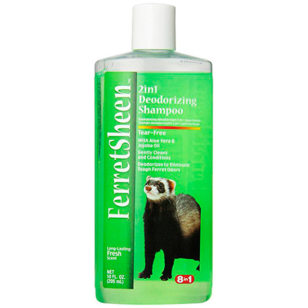 8in1 (8в1) Ferretsheen Deodorizing & Conditioning Shampoo - Шампунь дезодорирующий для Хорьков с Жожоба