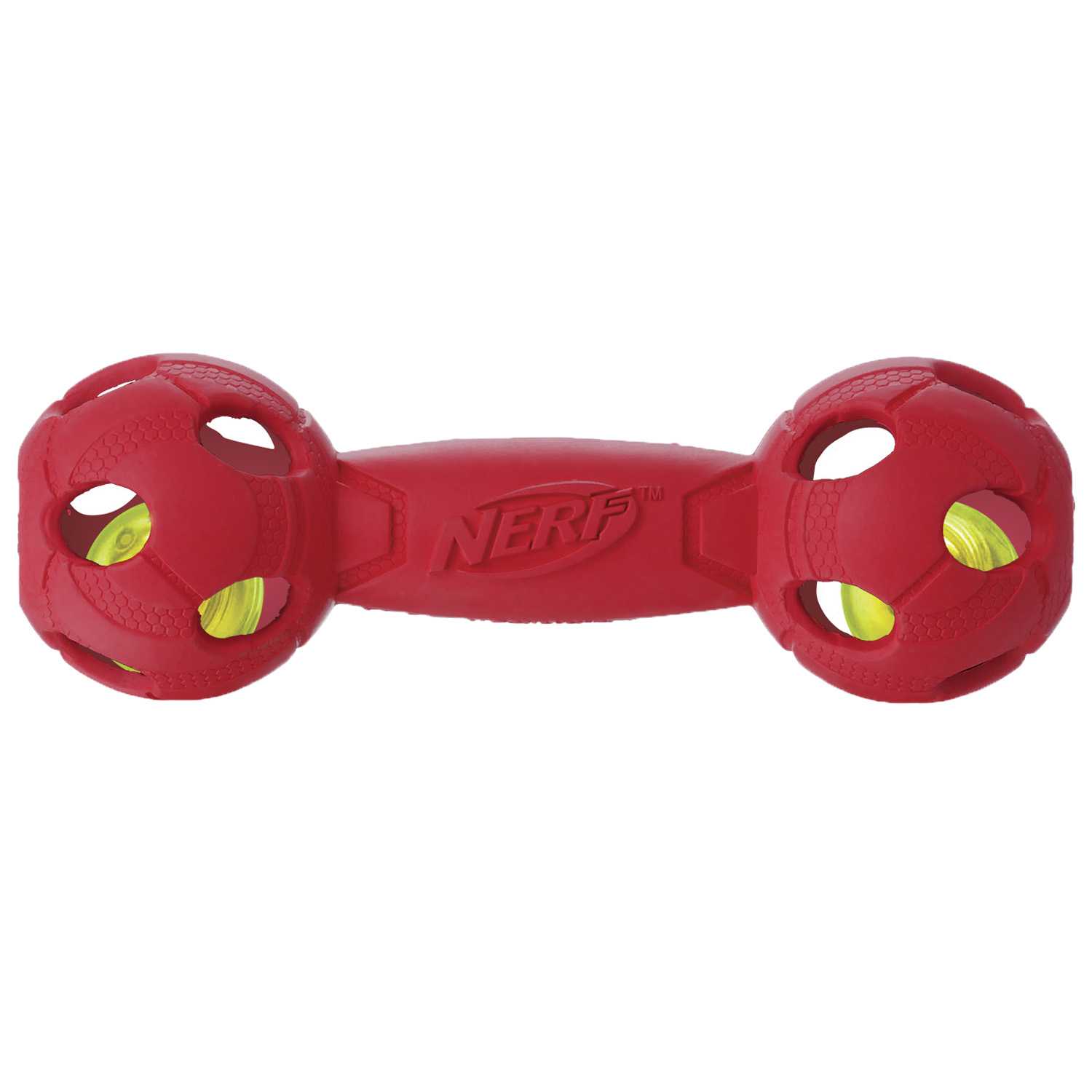 Nerf (Нёрф) Dog - Игрушка для собак "Гантель светящаяся" (Резина)