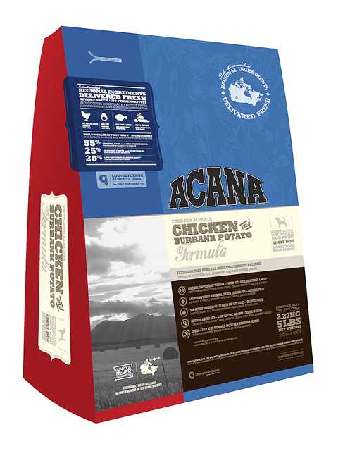 Acana (Акана) Chicken & Burbank Potato - Корм для собак гипоаллергенный с Цыплёнком и Картофелем