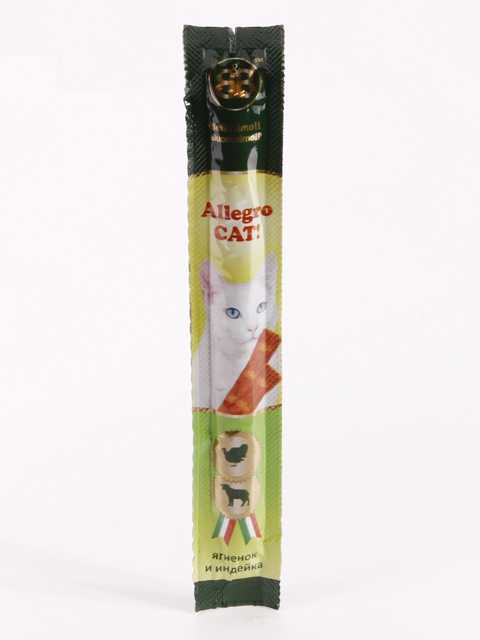 Allegro Cat (Аллегро Кэт) - Колбаски для кошек с Ягнёнком и Индейкой