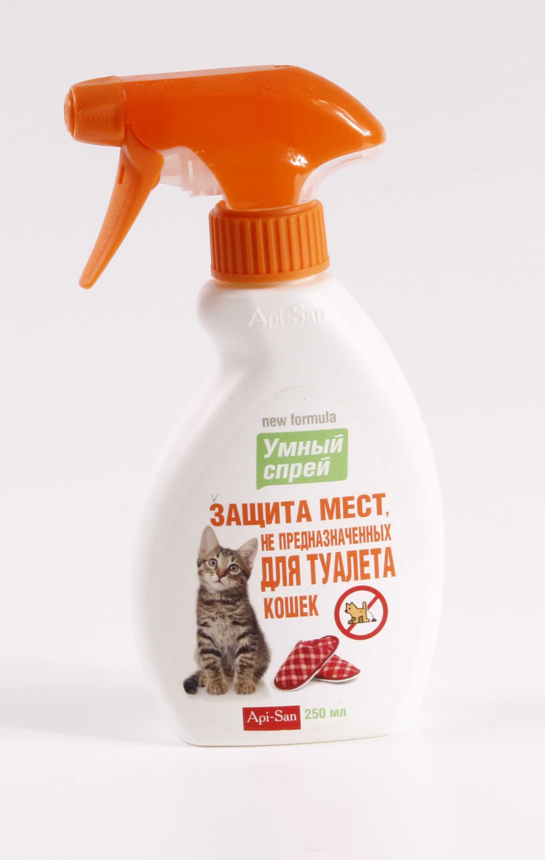 Апи-Сан (Api-San) - Умный спрей для кошек Защита мест НЕ предназначенных для туалета