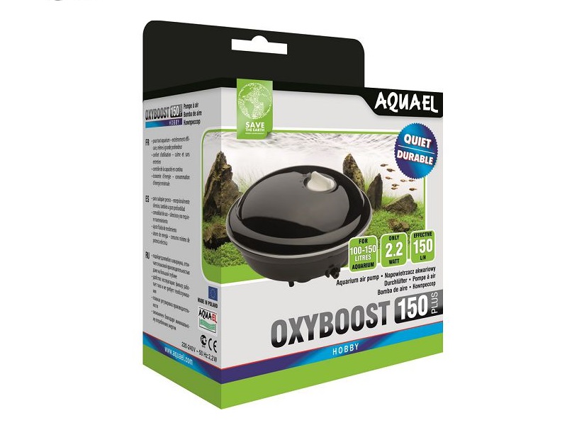 AquaEl (АкваЭль) OxyBoost 150 - Компрессор аквариумный (100-150л) 150л/ч 2,5Вт