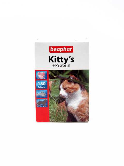 Beaphar (Беафар) Kitty's + Protein - Витаминизированное лакомство для Кошек с Протеином