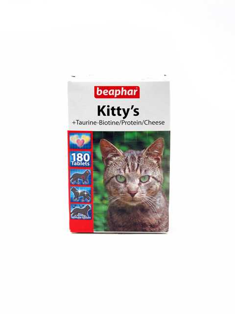 Beaphar (Беафар) Kitty's MIX - Витамины для Кошек Таурин-Биотин/Протеин/Сыр