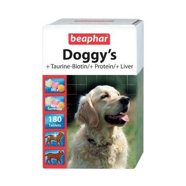 Beaphar (Беафар) Doggy's Mix - Комплекс Витаминов для Собак (Таурин-Биотин/Протеин/Вкус Печени)