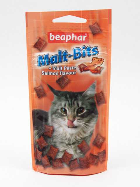 Beaphar (Беафар) - Хрустящие подушечки для Вывода комков Шерсти из желудка для Кошек лосось