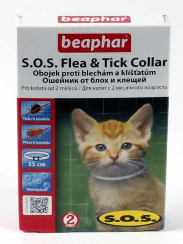 Beaphar (Беафар) S.O.S. - Ошейник для Котят с 2-х месяцев от блох и клещей Белый