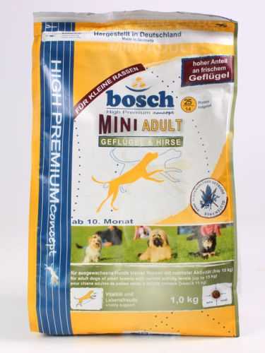 Bosch (Бош) Mini Adult - Корм для маленьких собак с Птицей и Просом