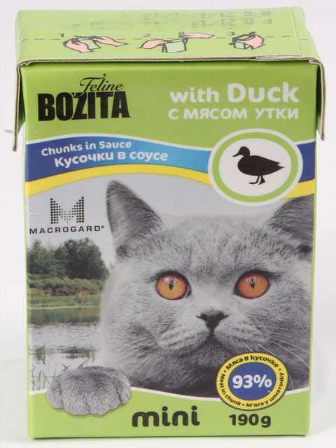 Bozita (Бозита) Mini Duck - Корм для кошек Кусочки в Соусе с мясом Утки