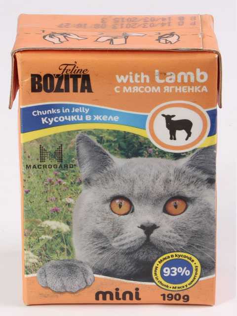 Bozita (Бозита) Mini Lamb - Корм для кошек Кусочки в желе с мясом Ягнёнка