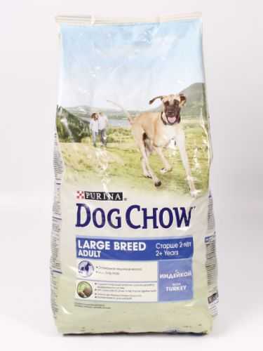 DogChow (Дог Чау) - Корм для взрослых собак Крупных пород с Индейкой (более 25 кг)