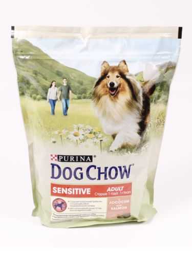 DogChow (Дог Чау) - Корм для взрослых собак с чувствительным пищеварением, с Лососем и Рисом