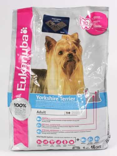 Eukanuba (Эукануба) Dog Breed Yorkshire Terrier - Корм для собак породы Йоркширский терьер с Курицей