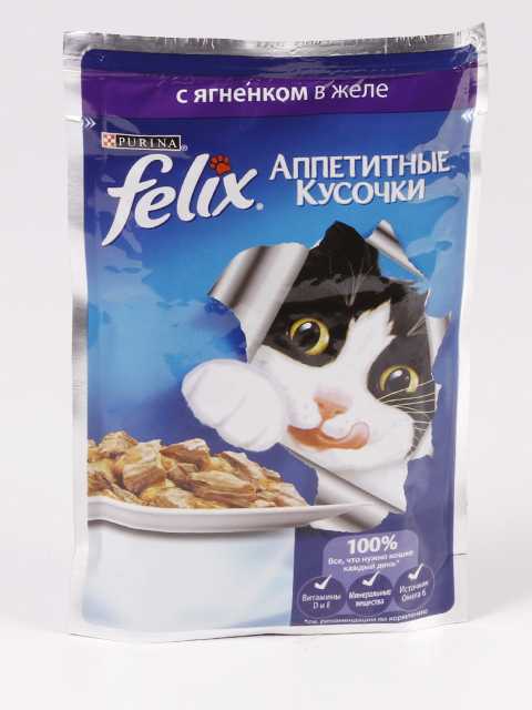 Felix (Феликс) Аппетитные кусочки - Корм с ягненком в желе (Пауч)