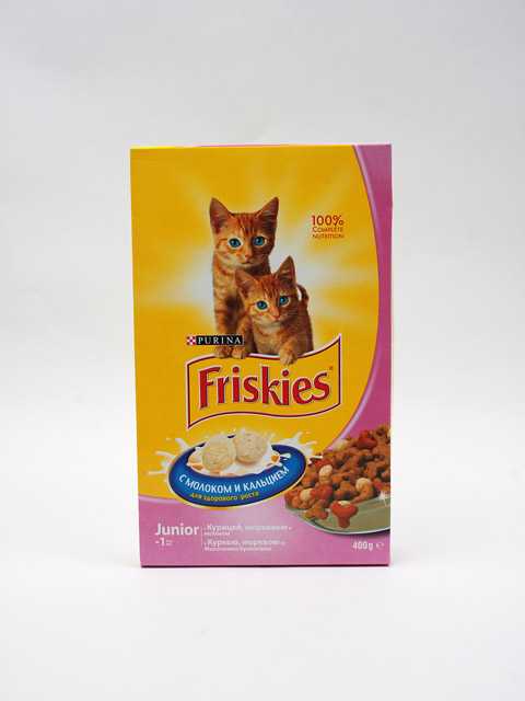 Friskies (Фрискис) Junior - Сухой корм для котят с Курицей, Молоком и Овощами