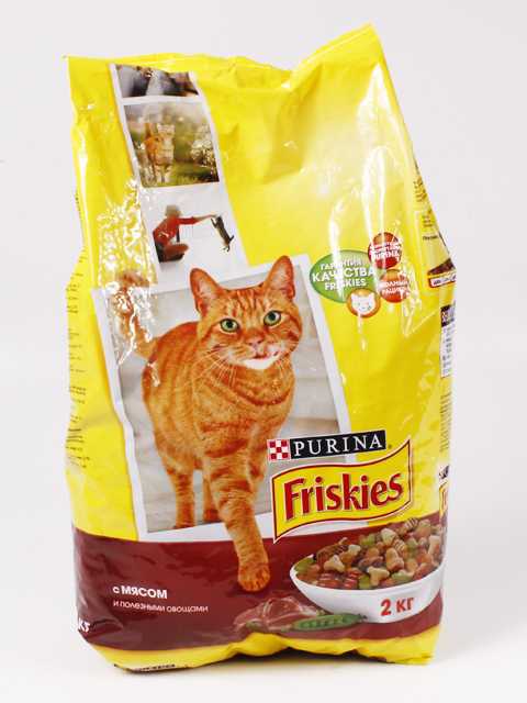 Friskies (Фрискис) - Сухой корм для кошек с Мясом и Овощами