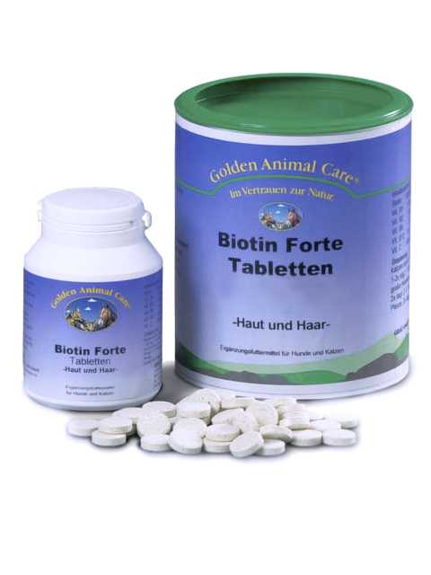 GAC Biotin (Биотин) Forte Tabletten - Для улучшения структуры когтей и шерсти у собак и кошек