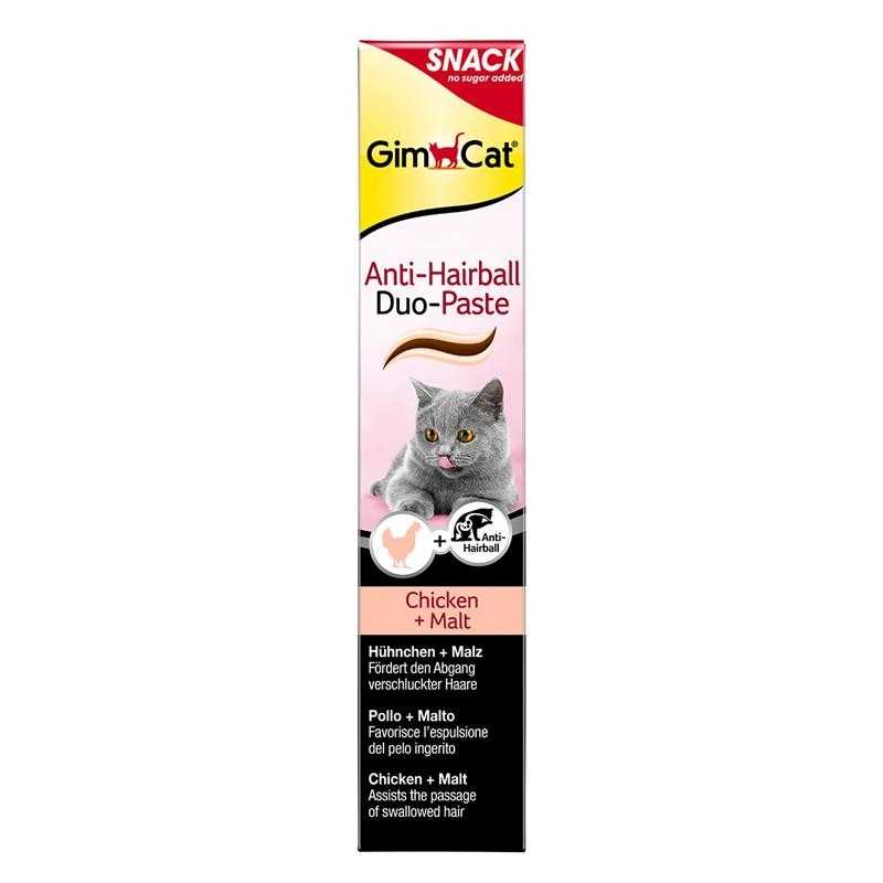 Gimcat (ДжимКэт) Anti-Hairball Duo-paste - Паста для вывода шерсти у кошек Дуо