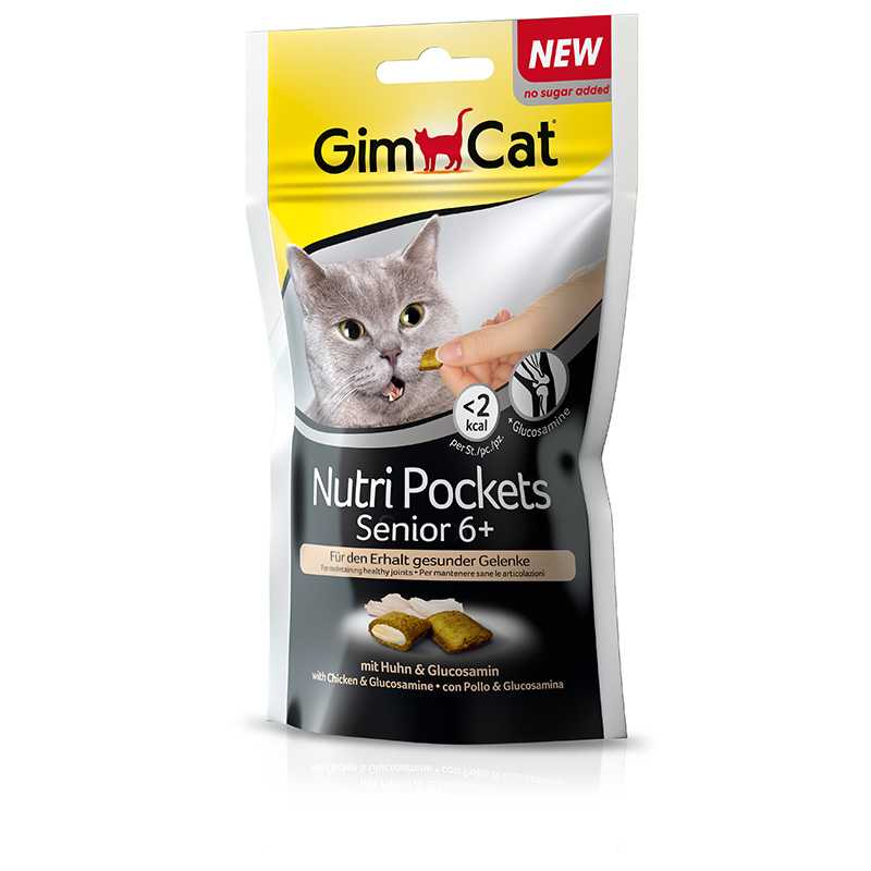 Gimcat (ДжимКэт) Nutri Pockets Senior 6+ - Подушечки с Птицей