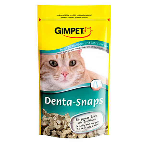 Gimpet (ДжимКэт) Denta-Snaps - Витаминизированное лакомство для кошек Очистка зубов