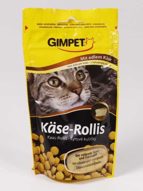 Gimpet (ДжимКэт) Kaas-Rollis - Витаминизированное лакомство для кошек с Сыром (Пакет)