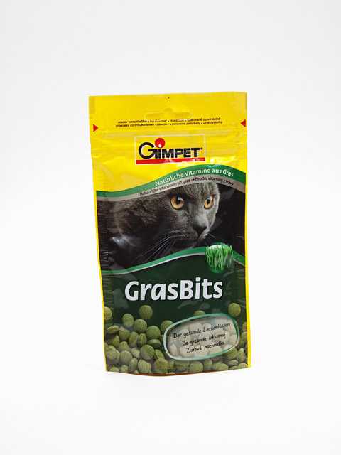 Gimpet (ДжимКэт) GrasBits - Витаминизированное лакомство для кошек с Травой