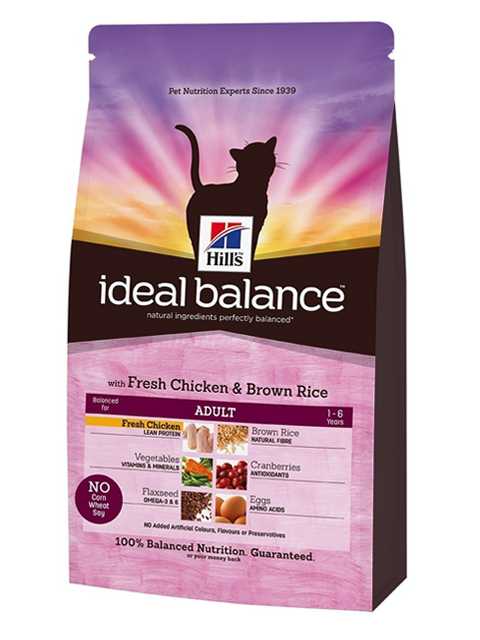 Hills (Хиллс) Ideal Balance Feline Adult Chicken & Brown Rice - Сухой корм для кошек с Курицей и коричневым Рисом