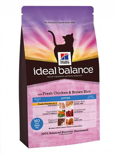 Hills (Хиллс) Ideal Balance Feline Kitten Chicken & Brown Rice - Сухой корм для котят с Курицей и коричневым Рисом