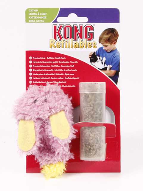Kong (Конг) - Игрушка для кошек "Тапочек с тубом для кошачьей Мяты"