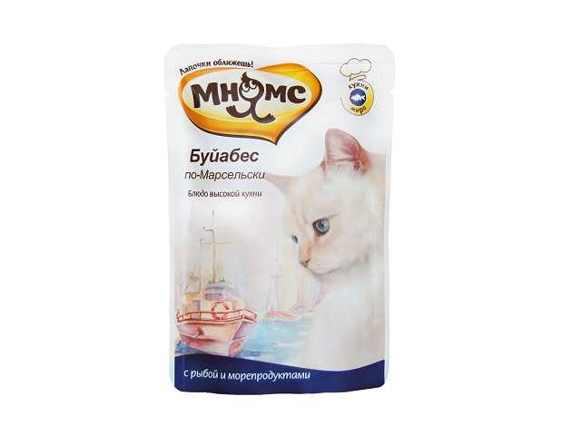 Мнямс - Корм для кошек Буйабес по-Марсельски (Рыба с Морепродуктами)