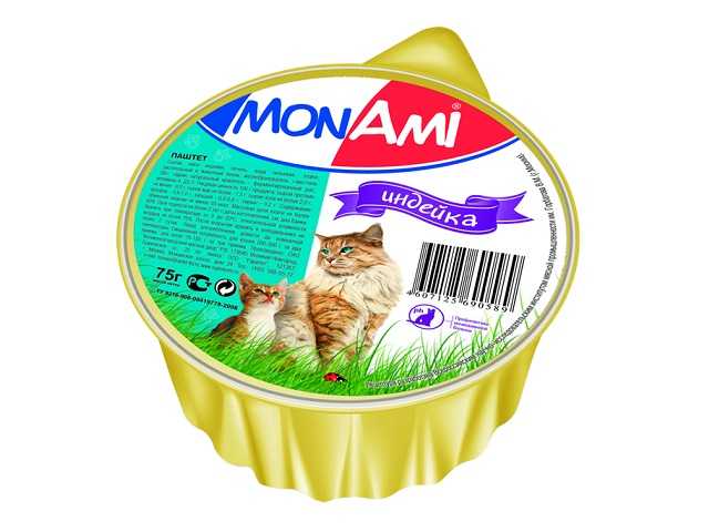 МонАми (MonAmi) паштет индейка для кошек